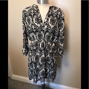 Black and Cream Tunic Top